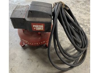 Porter Cable Four Gallon Air Compressor And Hose