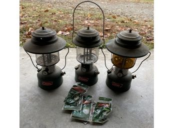 Three Coleman Lanterns