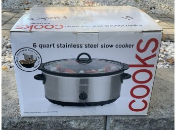 6qt JCP Home Stainless Steel Slow Cooker