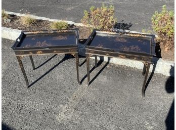 Pair Of Chinoiserie Tray Tables