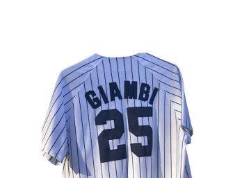 Giambi Yankees Baseball Jersey Size L