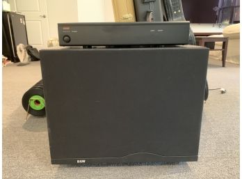 B&W ASW 1000 Subwoofer And Abcom AMP