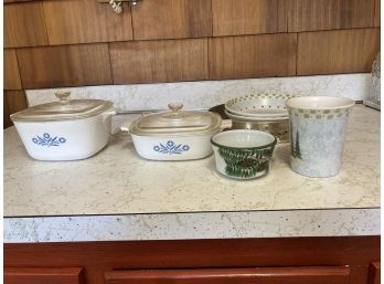 Vintage Casserole Dishes And Other Items