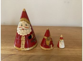 Vintage Santa Nesting Dolls