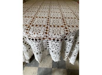 Handmade Crocheted Tablecloth #2