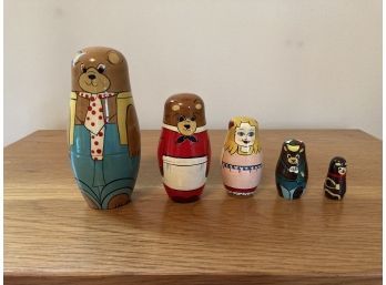 Vintage Bear Nesting Dolls