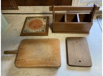 Table Top Butcher Blocks And Knives