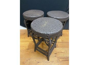 All Weather Outdoor Counter/Bar Stools PAIR - 16' Diameter X 24'H