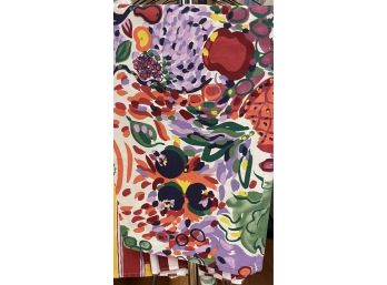 Bright Colored Fruit Motif Table Square 52  - 3 Of 4