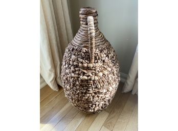 A Decorative Woven Two Handles Amphora