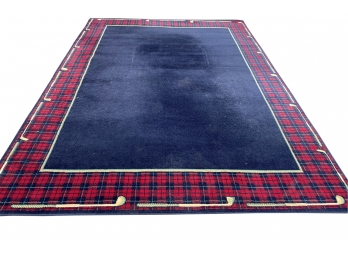 A Machine Made Golf Theme Area Rug By SHAW Rugs - 7' 10' X 11'