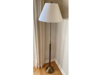 Brass And Metal Adjustable Floor Lamp  Purchased From Ethan Allen - 60'h X 7' Diameter Base