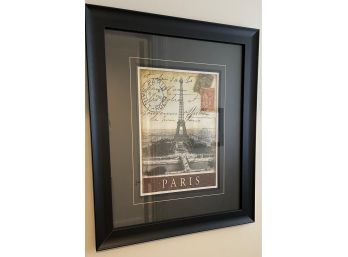 Framed Paris Print - 19'w X 23'h