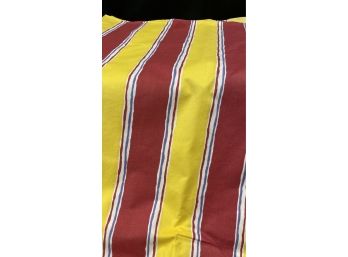 Yellow, Red, White & Purple Stripe Round Tablecloth 96' - 3 Of 3