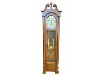 A 1977 Howard Miller Grandfather Clock Tempus Fugit  Mod 4882.