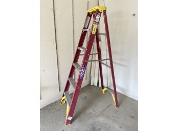 A Werner Electro Master 6' Fiberglass Ladder