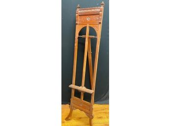 Vintage Wood Easel  Stand   - 23'w X 3.5'd X 69'h