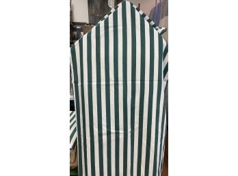 Green & White Stripe Tablecloth - 54'w X 98' Long - 2 Of 2