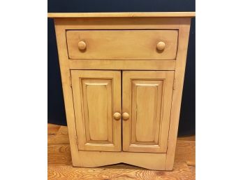 Yellow Distressed Painted Cabinet - 27'w X 13'd X 35'h