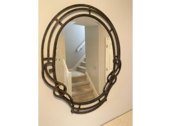 A Metal Framed Revival/liberty Style Mirror - 31w X 36h