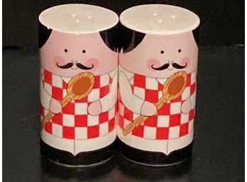 Pizza Men Salt And Pepper Figural Shakers