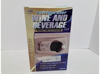 Refrigerator Wine And Beverage Space Saver Rack (NIB)