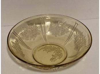 Vintage Amber Depression Era Bowl