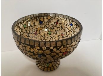 Vintage Footed Tiled Bowl