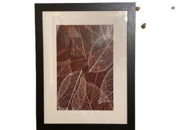 Vintage Framed Leaf Art