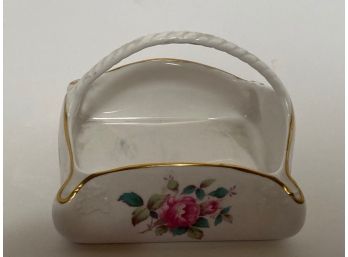 Vintage Spode Billingsley Rose Spray Candy Caddy