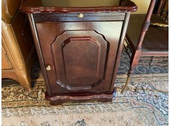 Vintage Storage/End Table - Pull Out Tray And Storage Space