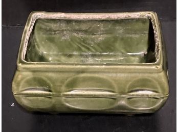 Vintage California Pottery Green Planter