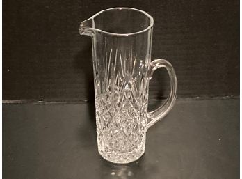 Vintage Crystal Pitcher Starburst Design ( 7 1/4 Inches Height)