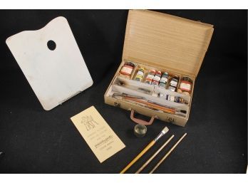 Vintage Learning To Paint With Oils Art Set