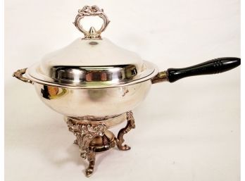 Vintage Leonard Silver English Silver Mfg Silver Plate Formal Lidded Chafing Dish / Server