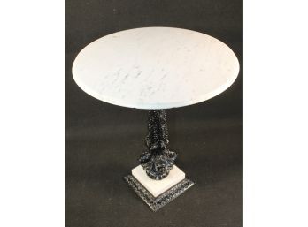 Marble Top Italian Side Table By Catco