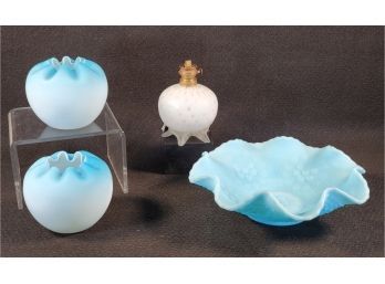 Antique & Vintage Satin Glass Assortment