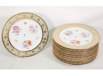 Eleven Vintage P&T Tirschenreuth Bavaria Dinner Plates - Pattern TIR195