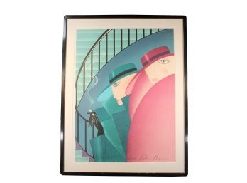 Large Signed And Numbered 'waiting For The Boys' Litho By Robin Morris - 51/350