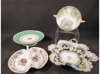 Grouping Of Antique Hand Painted Porcelain Serving & Dining - Rosenthal Monbijou, Noritake & More