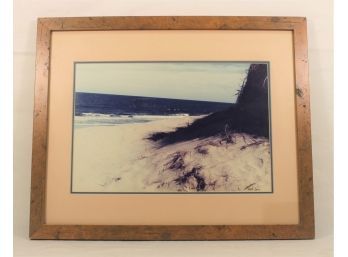 Signed Framed And Matted 'hurricane Swept Dunes At Newcomb Hollow' By R.levine