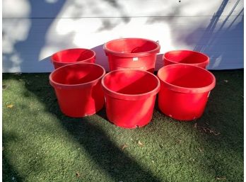 Large Red Pots