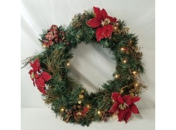 19.5' Pre-lit Classic Christmas Wreath