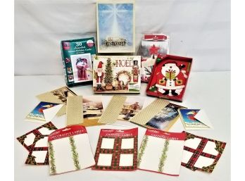 Large Assortment Of Holiday Christmas Cards And Labels