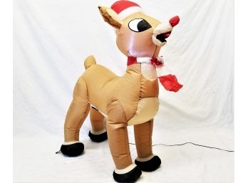 Adorable 3.5' Rudolph The Red Nose Reindeer Inflatable Yard Decoration