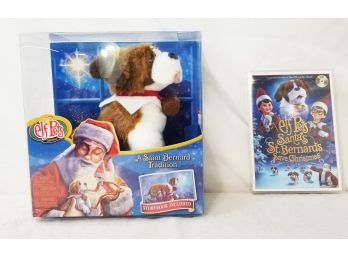 Elf On The Shelf Elf Pets: A Saint Bernard Tradition Plush Toy With Storybook & DVD Movie