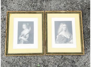 A Pair Of Antique French Lithographs