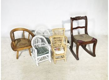Vintage And Antique Child, Or Doll Furniture