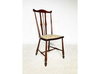 An Antique Spindle Back Side Chair
