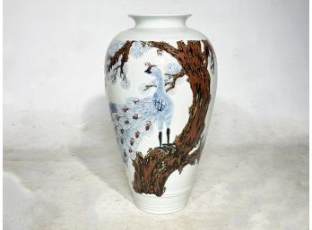 A Hand Painted Vintage Asian Ginger Jar